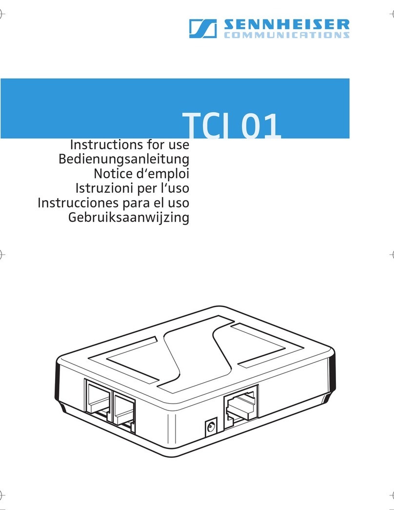 Sennheiser TCI 01 Instructions for use