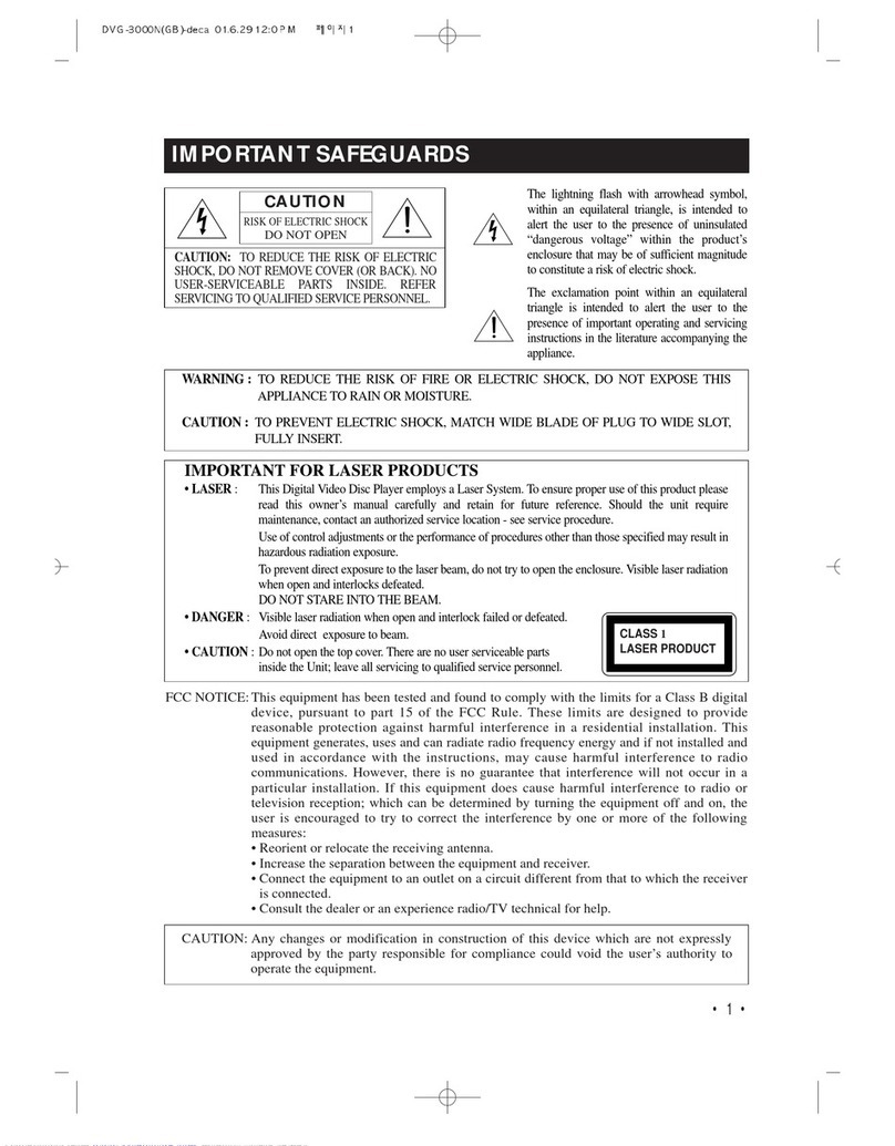 Daewoo DVG-3000N User manual