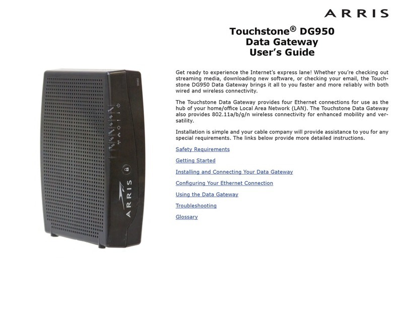 Arris Touchstone DG950 User manual