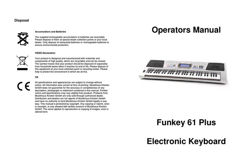 Funkey 61 Plus Operator's manual