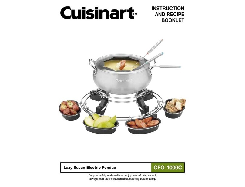 Cuisinart Lazy Susan CFO-1000C INSTRUCTION AND RECIPE BOOKLET