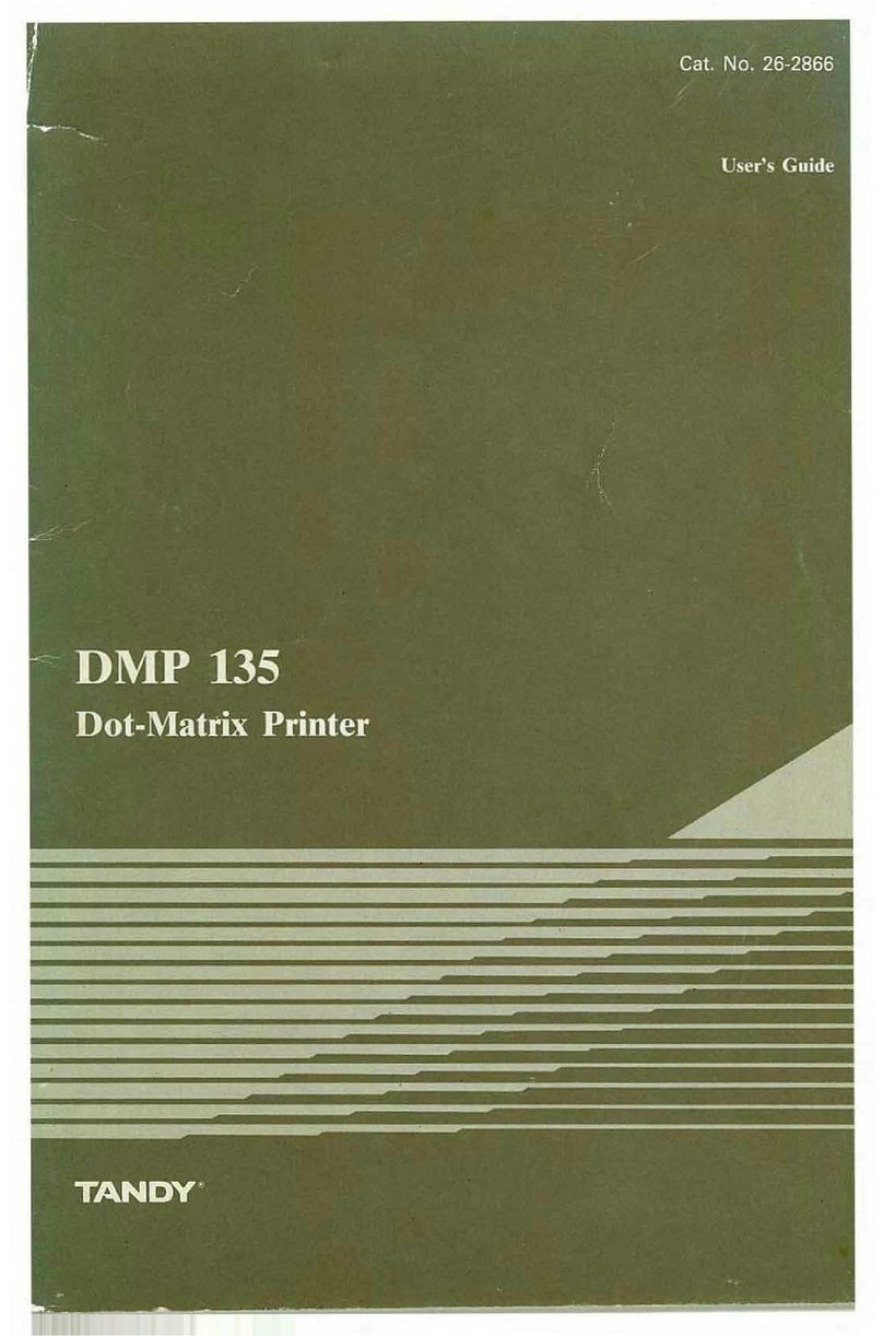 Tandy DMP 135 User manual