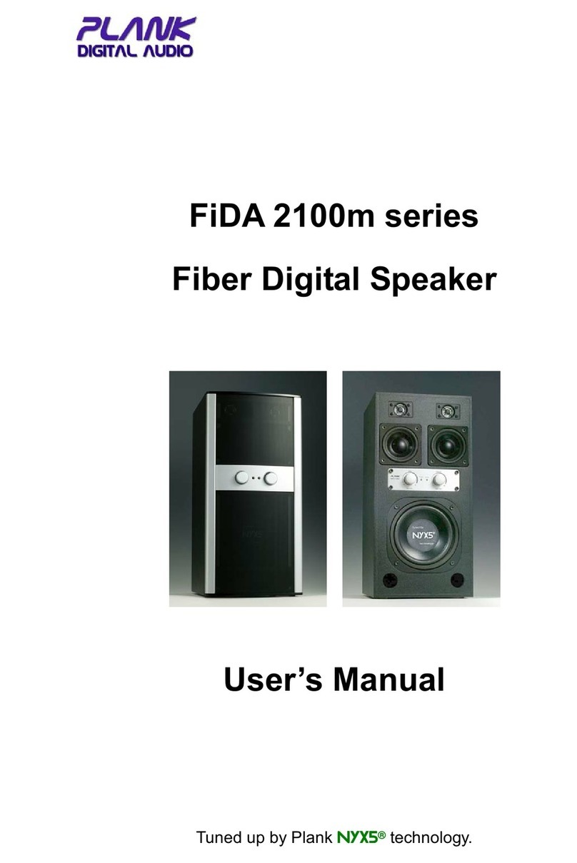 Plank Digital Audio FiDA 2100m series user manual