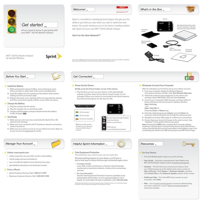Novatel MIFI Get started