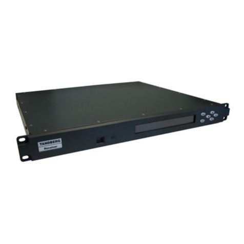 TANDBERG RX8310 user guide