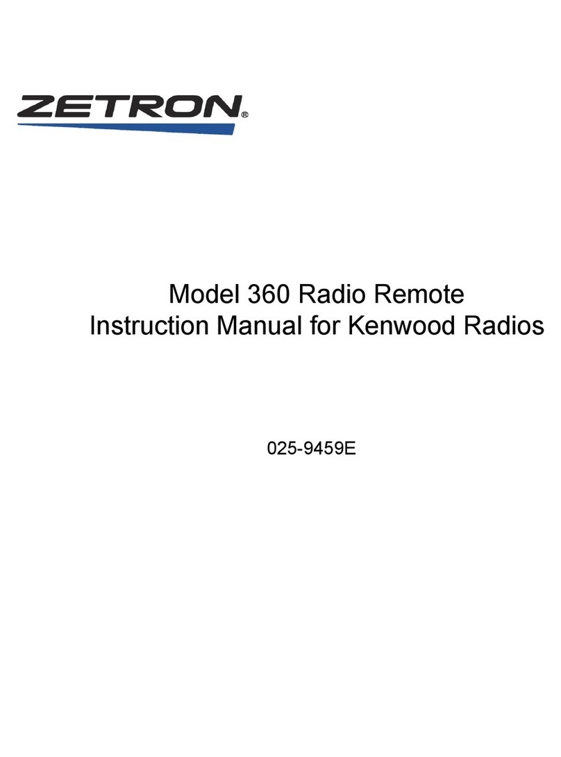 ZETRON 360 instruction manual