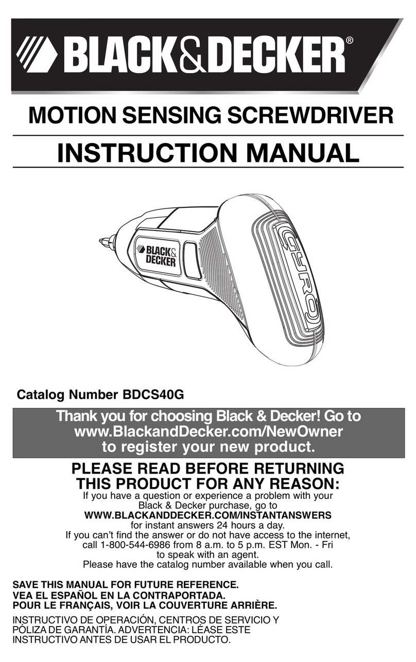 Black & Decker BDCS40G User manual Black & Decker BDCS40G User manual