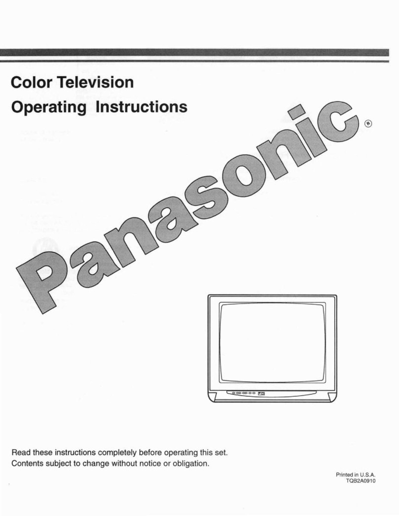 Panasonic Color Television User manual