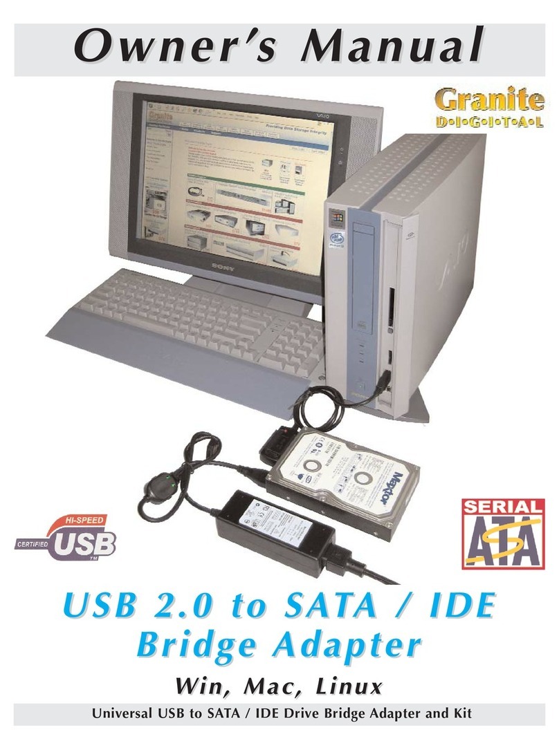 Granite Digital USB 2.0 to SATA/IDE owner's manual