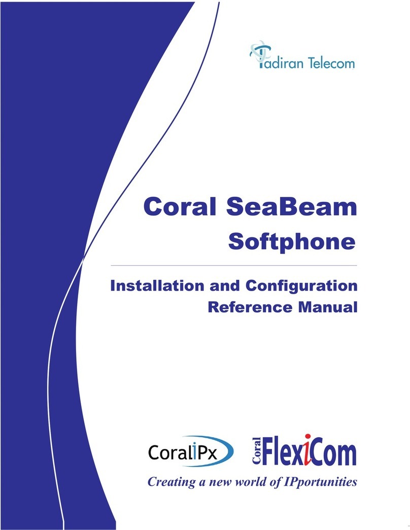Tadiran Telecom Coral SeaBeam Operating and maintenance instructions