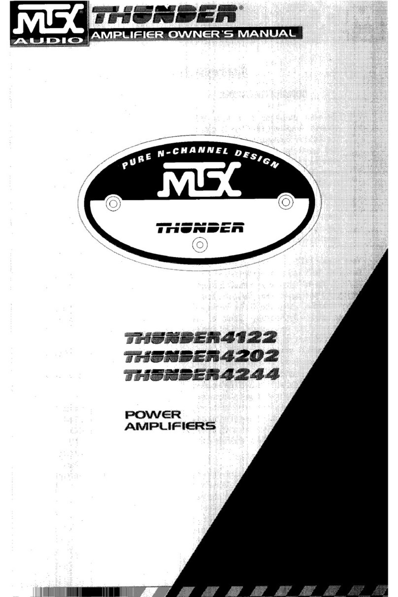 MTX Thunder4122 owner's manual