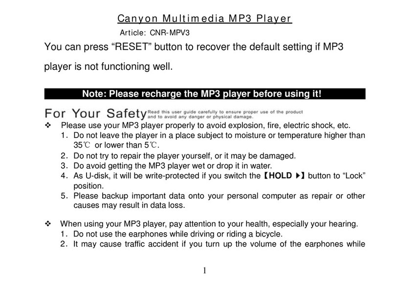 Canyon CNR-MPV3 user manual