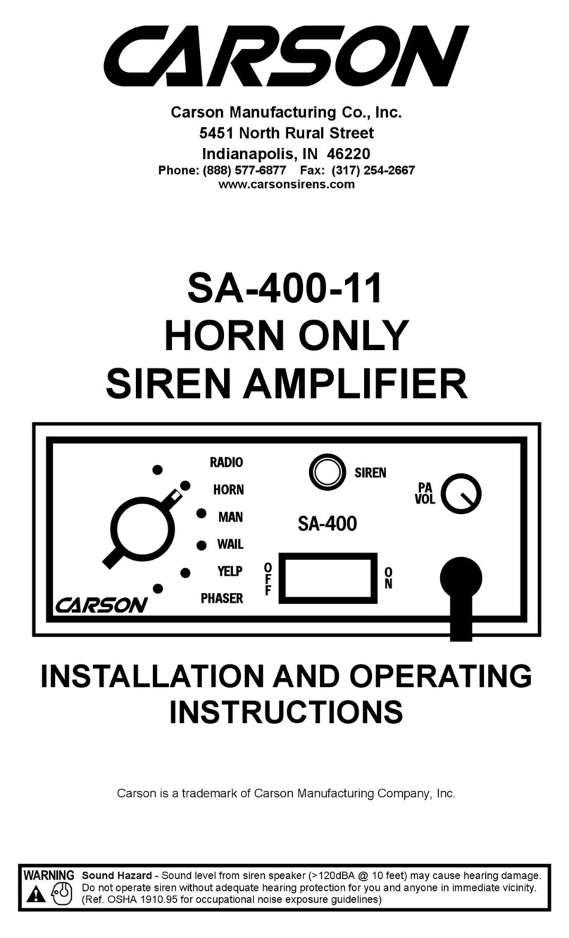 Carson SA-400-11 User manual Carson SA-400-11 User manual