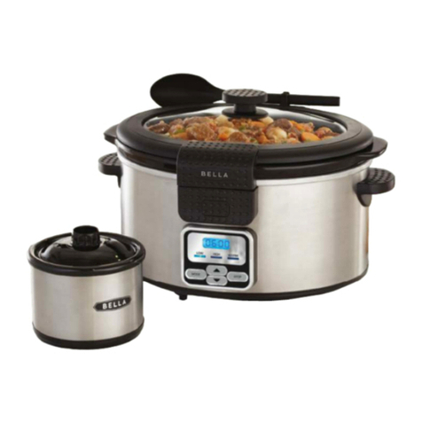 Bella 6 QT. Programmable Slow Cooker with Bonus... Technical specifications