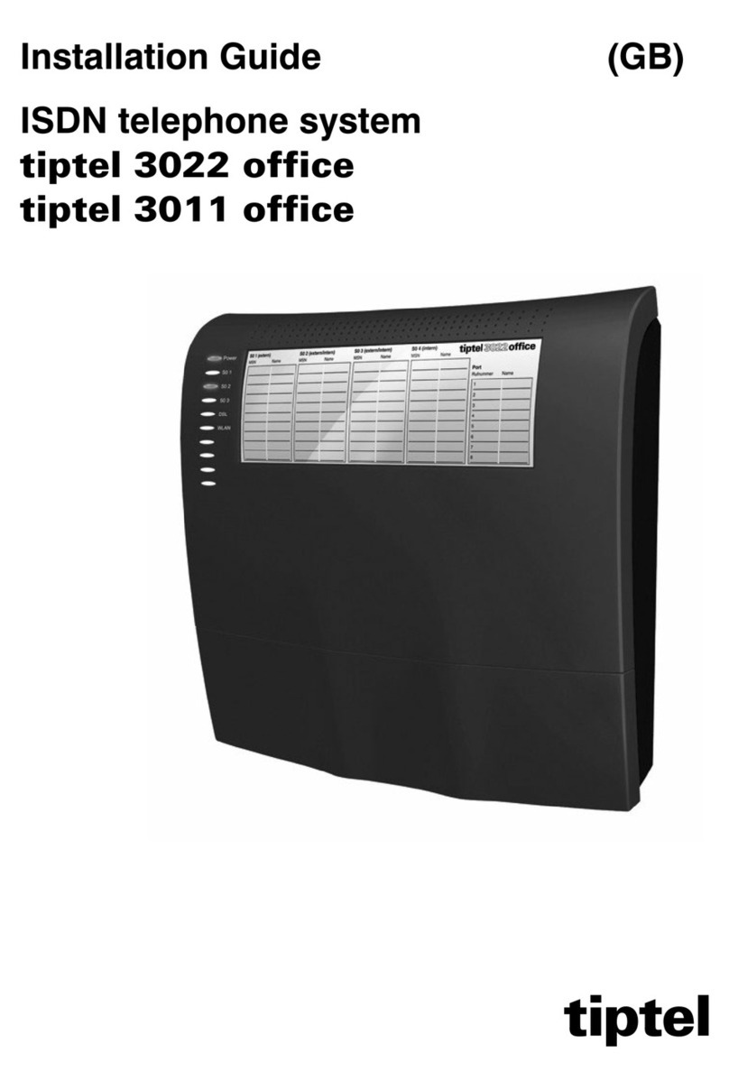 TIPTEL 3022 office installation guide