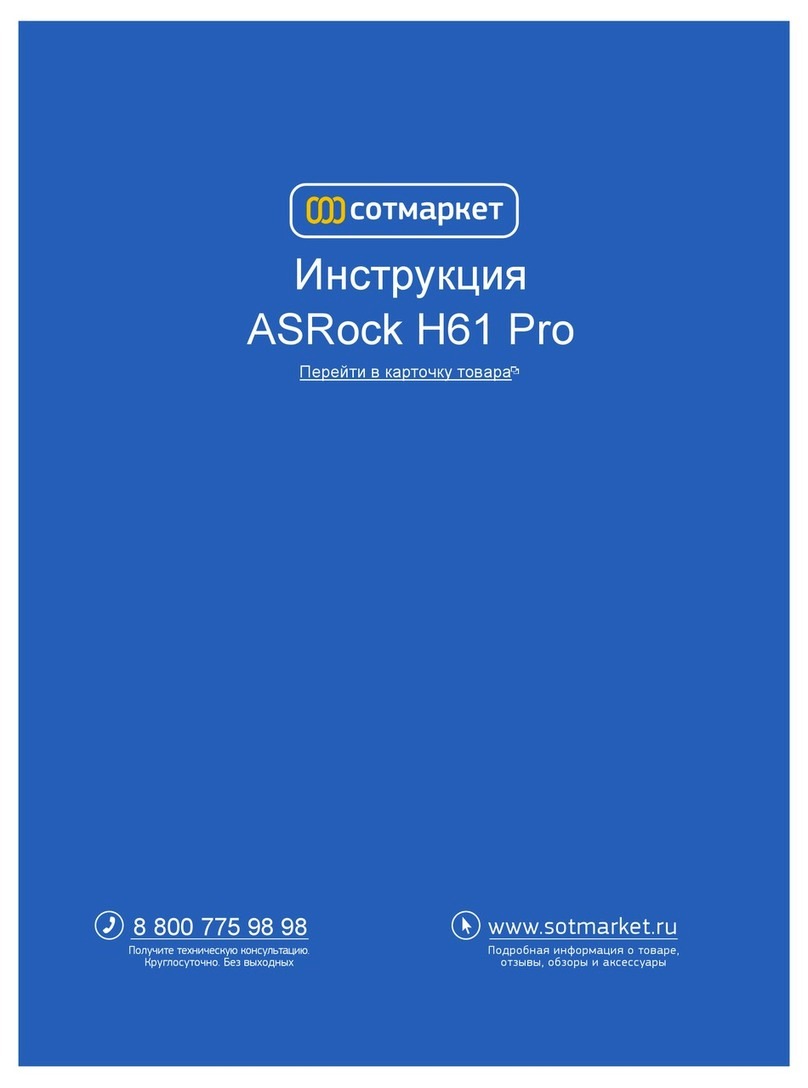 ASROCK H61 Pro BTC user manual