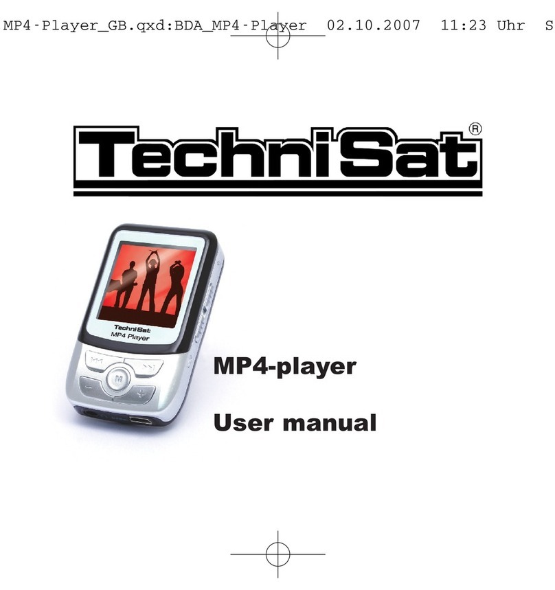 TechniSat Mp4 player user manual