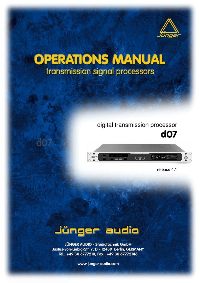 junger d07 User manual