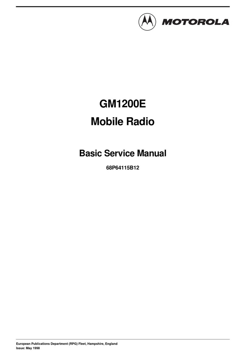 Motorola GM1200E User manual