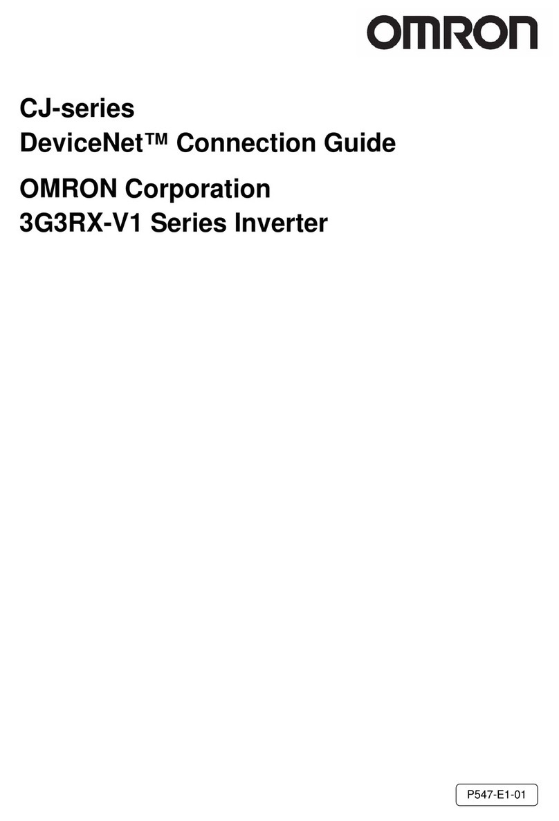 Omron 3G3RX-V1 Series Instruction Manual Omron 3G3RX-V1 Series Instruction Manual