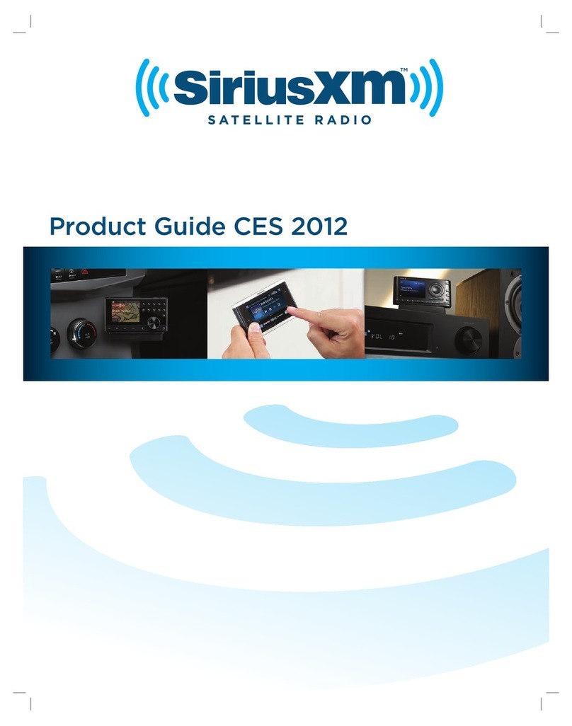 Sirius XM RAdio CES 2012 Product guide