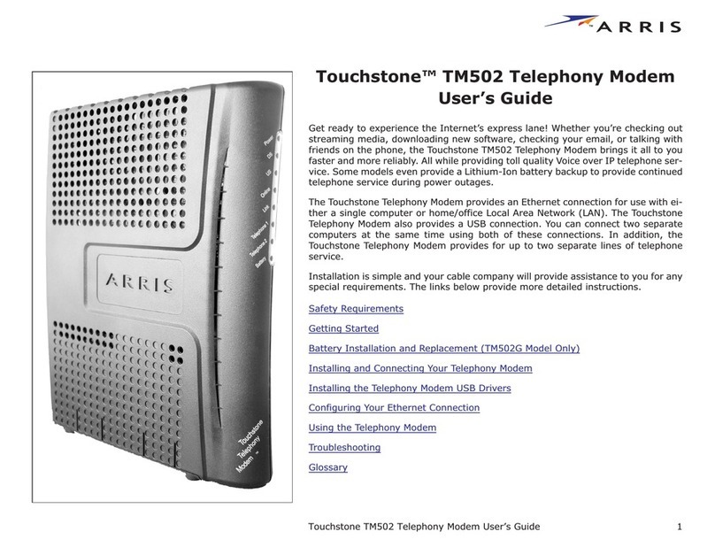 Arris Touchstone TM502 User manual