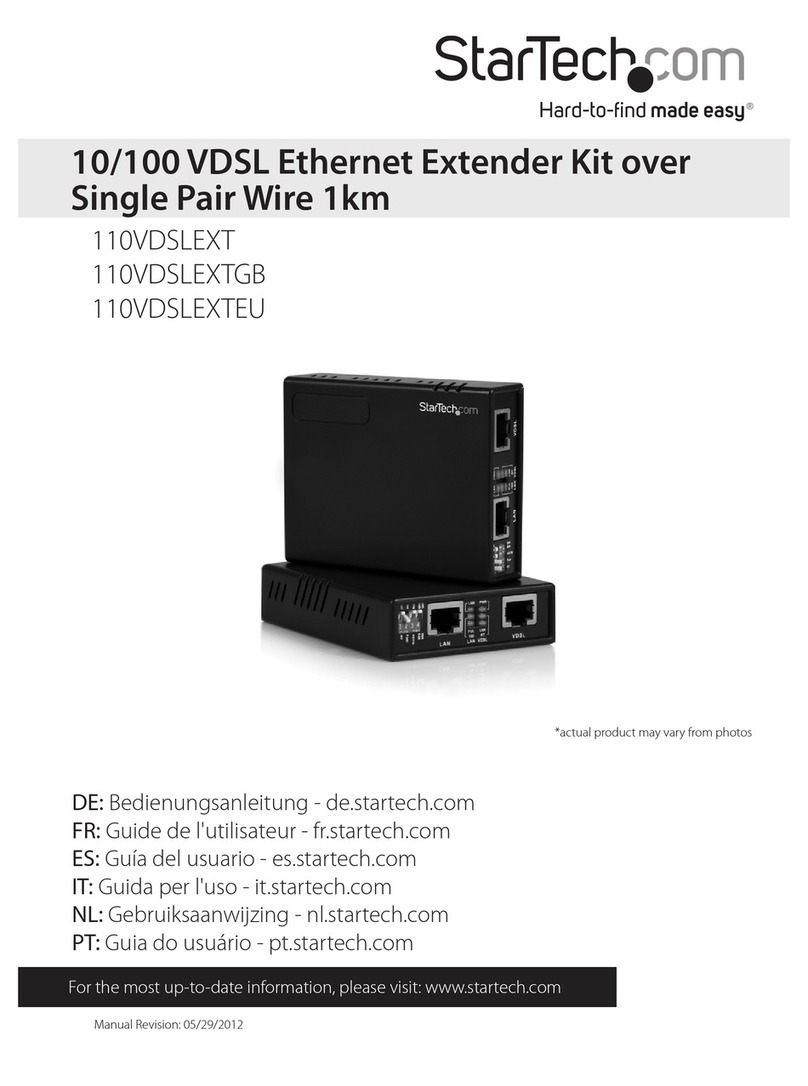 StarTech.com 110VDSLEXT User manual