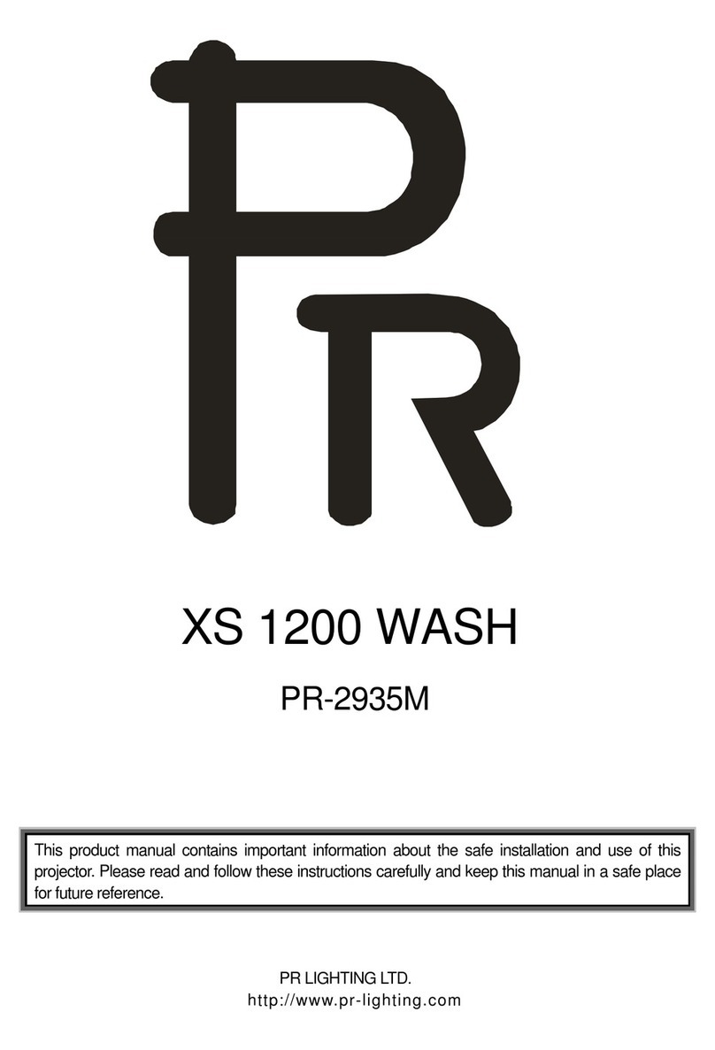 PR Lighting PR-2935M User manual