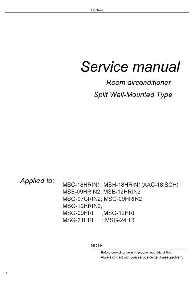 Midea MSC-18HRIN1 User manual