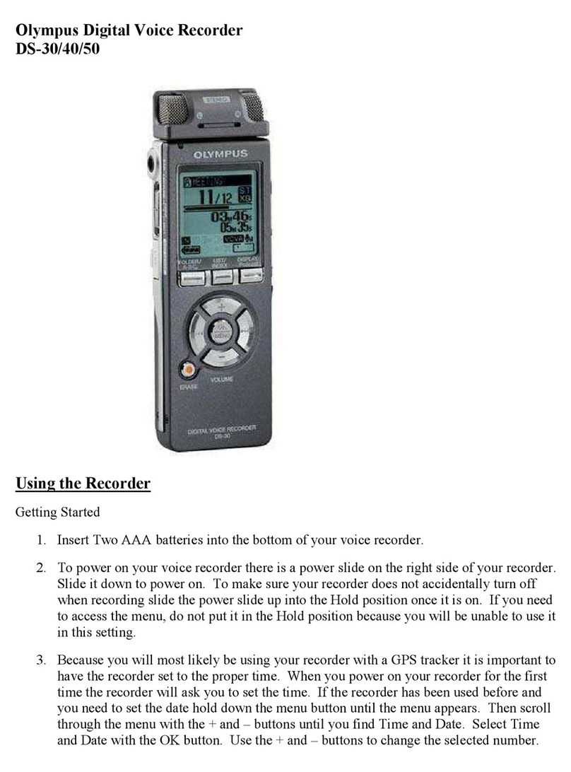 Olympus DS 30 User manual