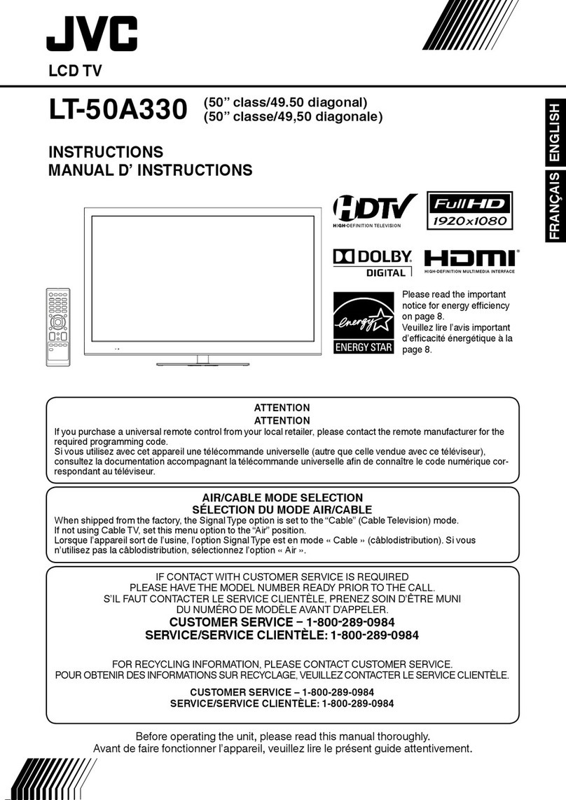 JVC LT-50A330 User manual