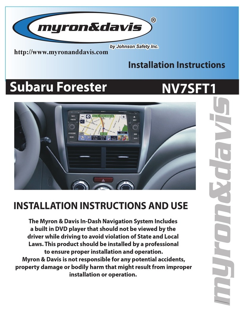 Myron&davis Subaru Forester NV7SFT1 User manual Myron&davis Subaru Forester NV7SFT1 User manual