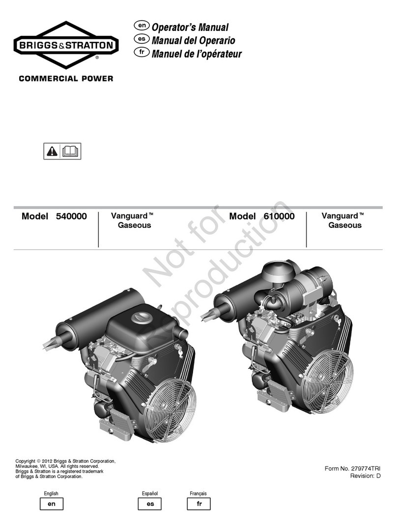 Briggs & Stratton Vanguard 540000 Series Operator's manual