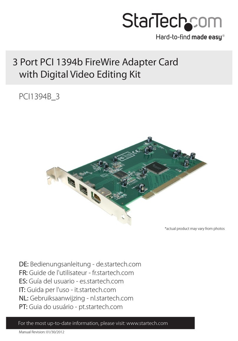 StarTech.com PCI1394B_3 User manual
