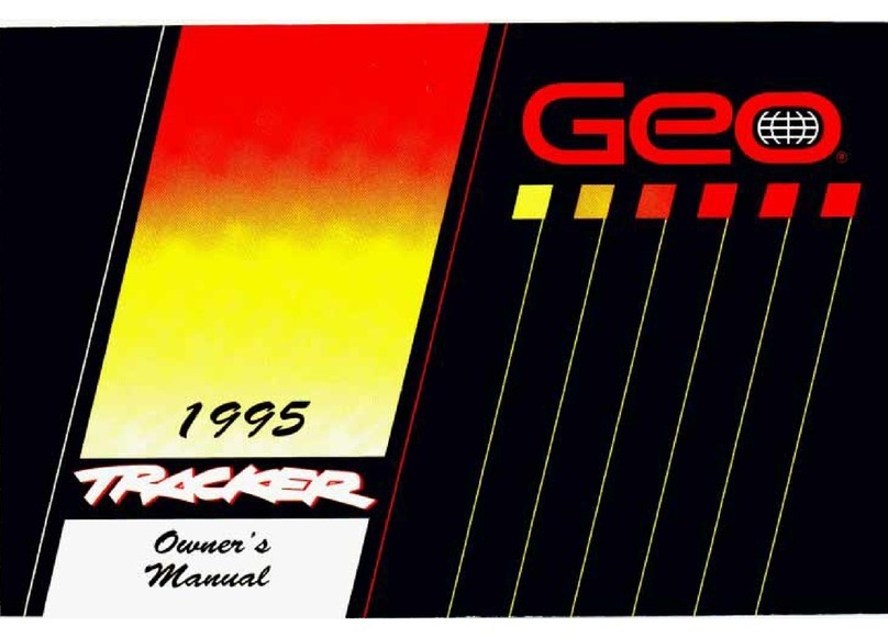 Geo Tracker 1995 User manual