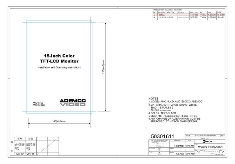 ADEMCO AMC15LCD User manual