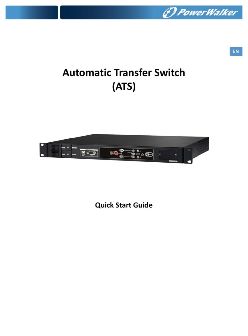 PowerWalker Automatic Transfer Switch quick start guide