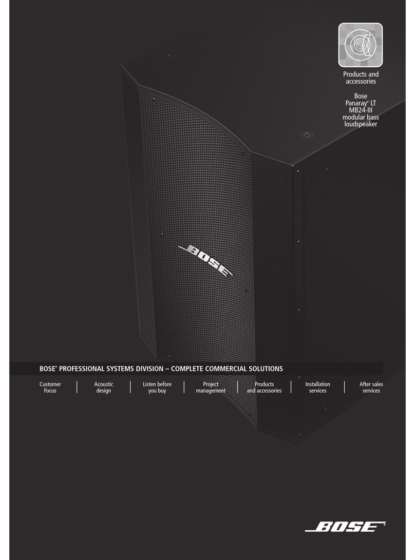 Bose Panaray LT MB24-III User manual