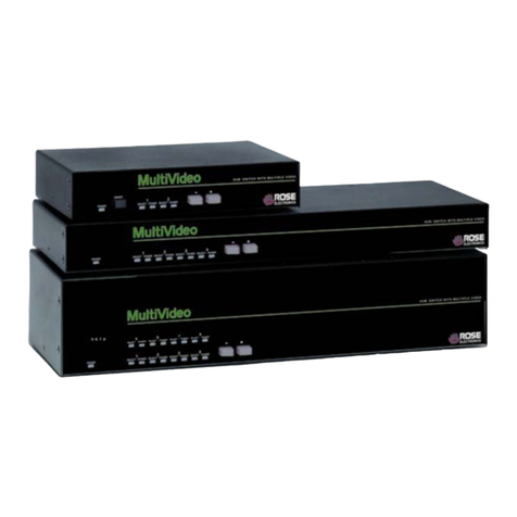 Rose electronics MultiVideo Owner's manual