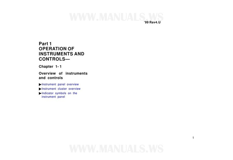 Toyota RAV4 1999 Operation manual
