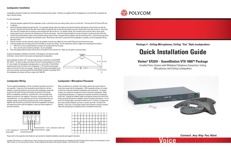 Polycom Vortex EF2241 User manual