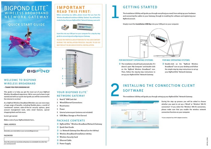 BigPond Elite User manual