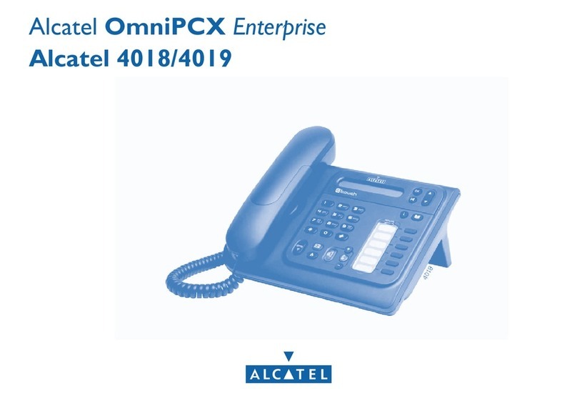 Alcatel OmniPCX Enterprise 4018 User manual