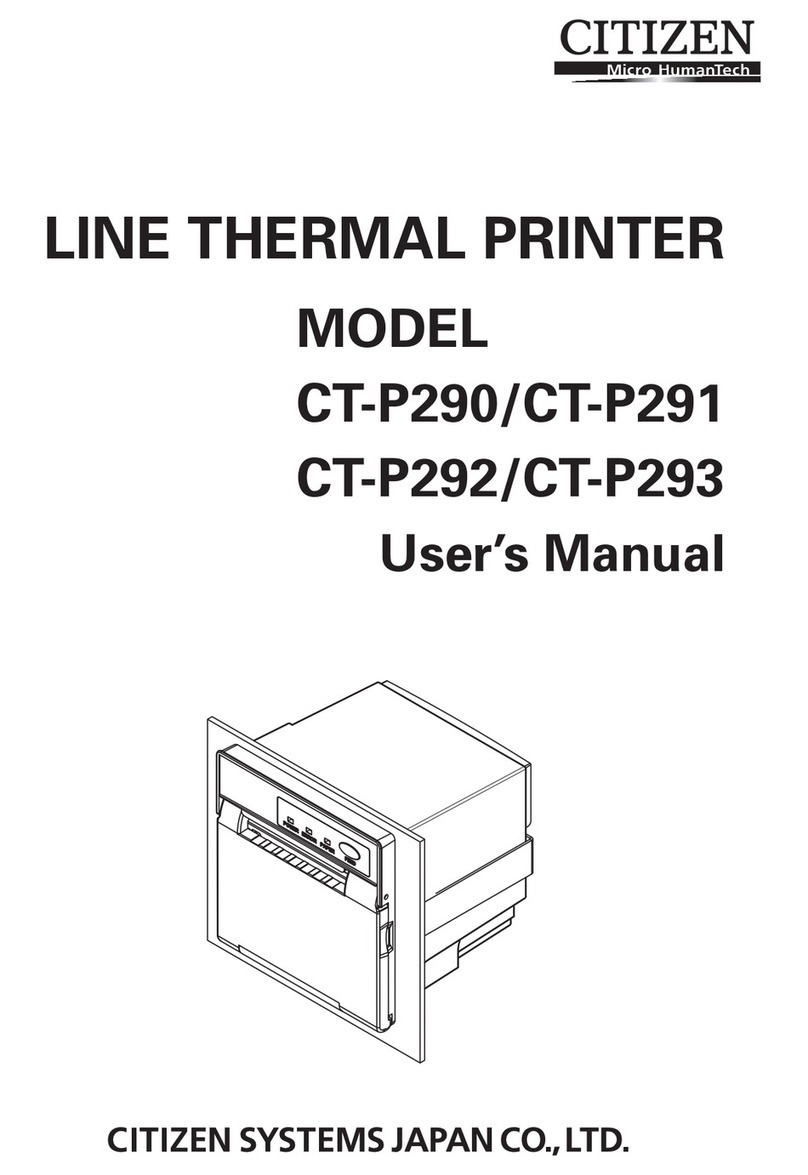Citizen CT-P290 user manual