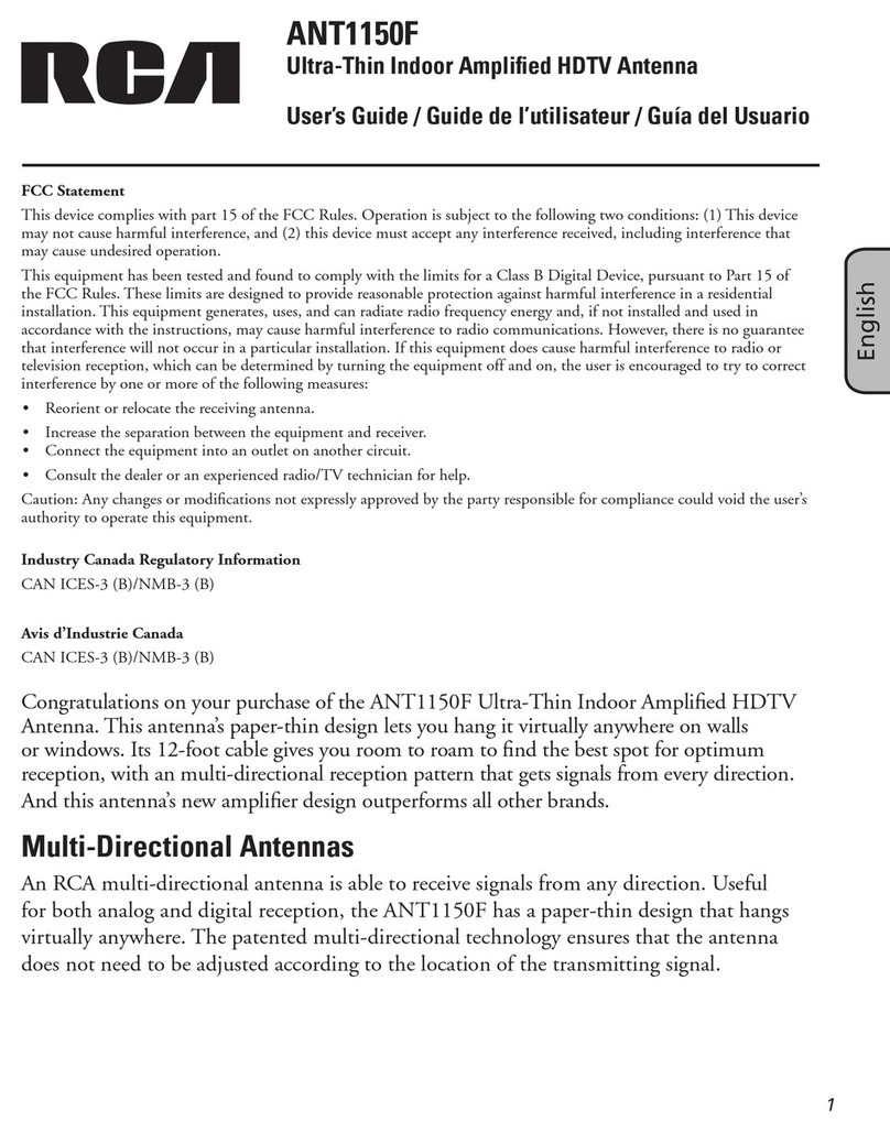 RCA ANT1100F User manual
