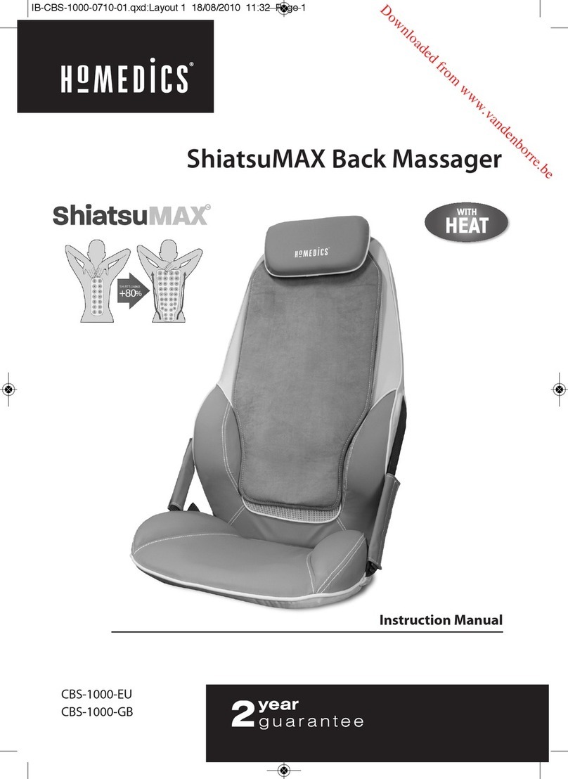 HoMedics ShiatsuMAX CBS-1000-EU User manual
