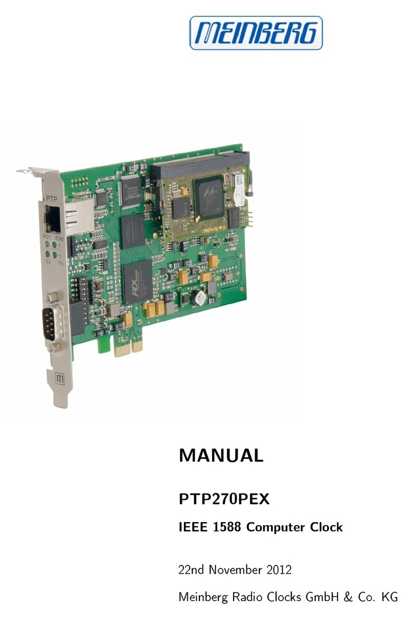 Meinberg PTP270PEX User manual