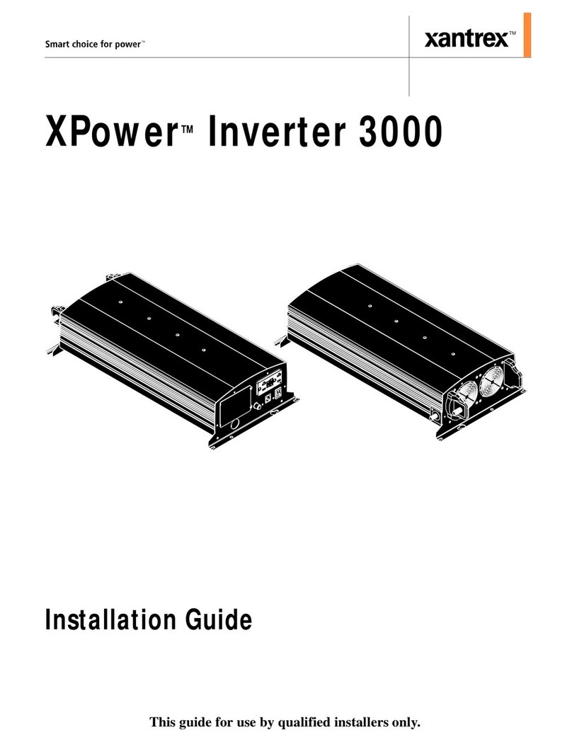 Xantrex XPower Inverter 3000 User manual