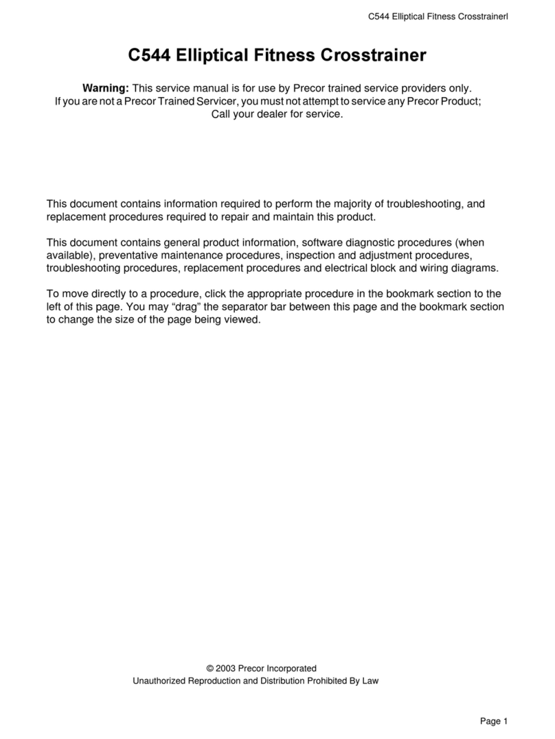 Precor C544 Service manual