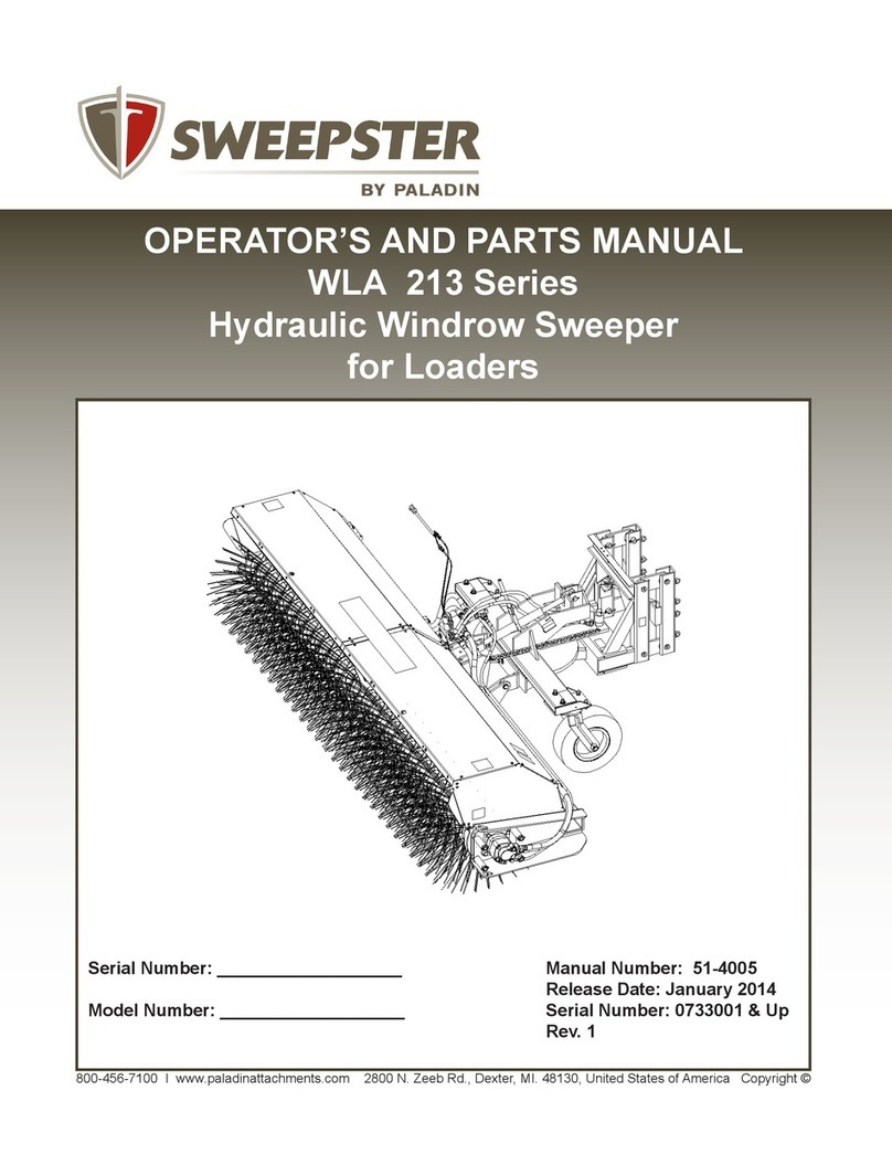 Sweepster WLA 213 Series Operator and parts manual Sweepster WLA 213 Series Operator and parts manual